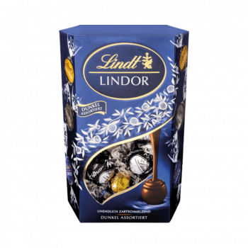 Lindt Lindor Kugeln Dunkel 3 Sorten mit Cacao ­Anteilen von 45 Prozent bis 70 Prozent, 500g